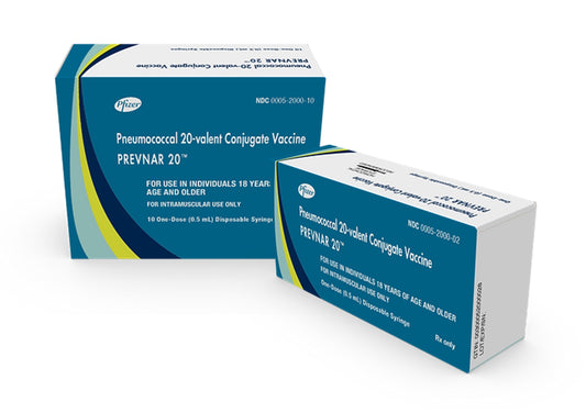 20價肺炎鏈球菌結合疫苗 Prevenar 20 (單針)